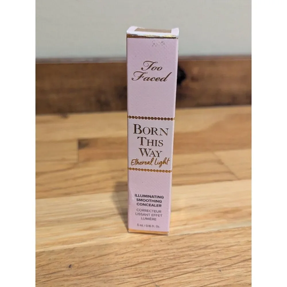 Too Faced Born This Way Ethereal Light Concealer Chocolate Truffle Deep NIB